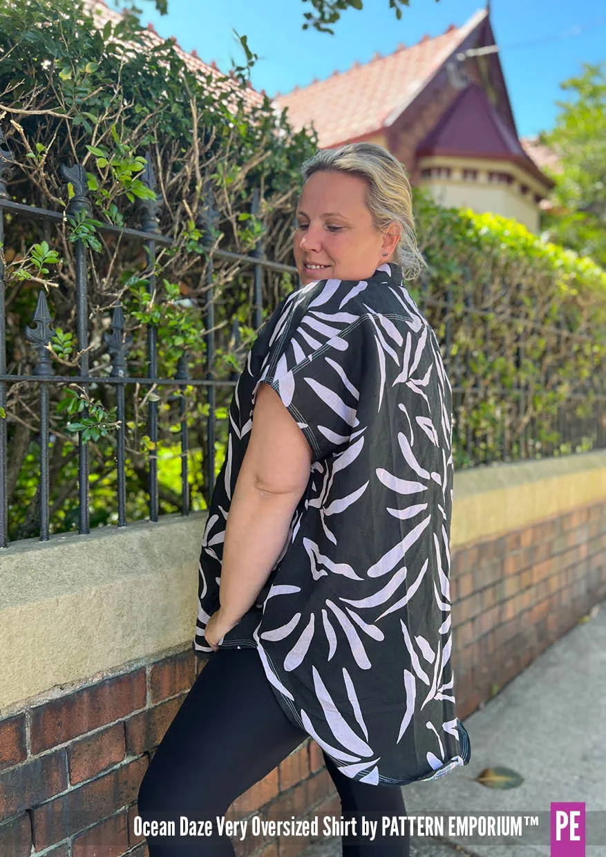 Ocean Daze | Very Oversized Shirt Sewing Pattern