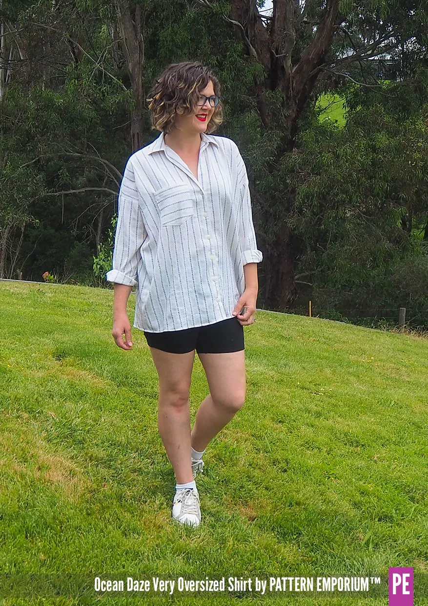 Ocean Daze | Very Oversized Shirt Sewing Pattern