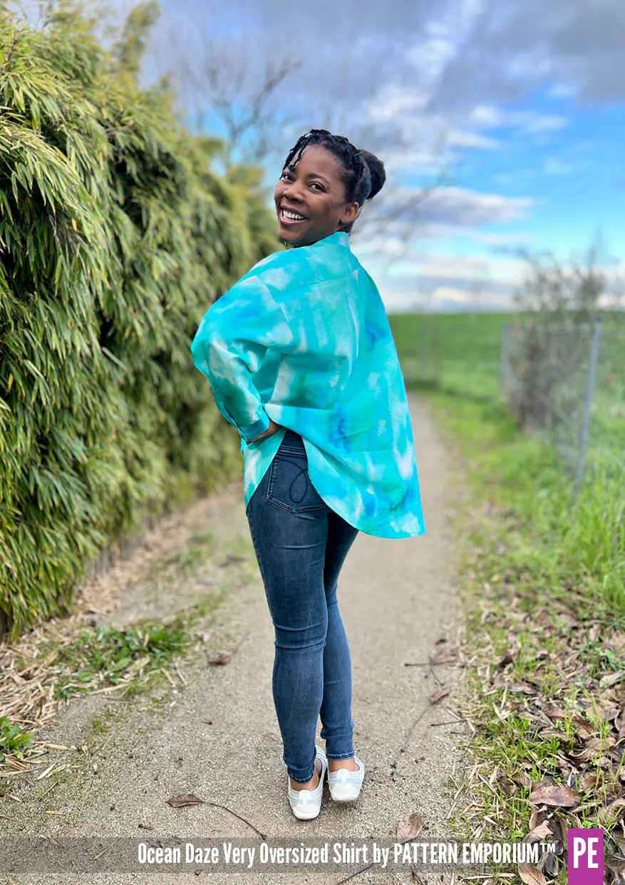 Ocean Daze | Very Oversized Shirt Sewing Pattern