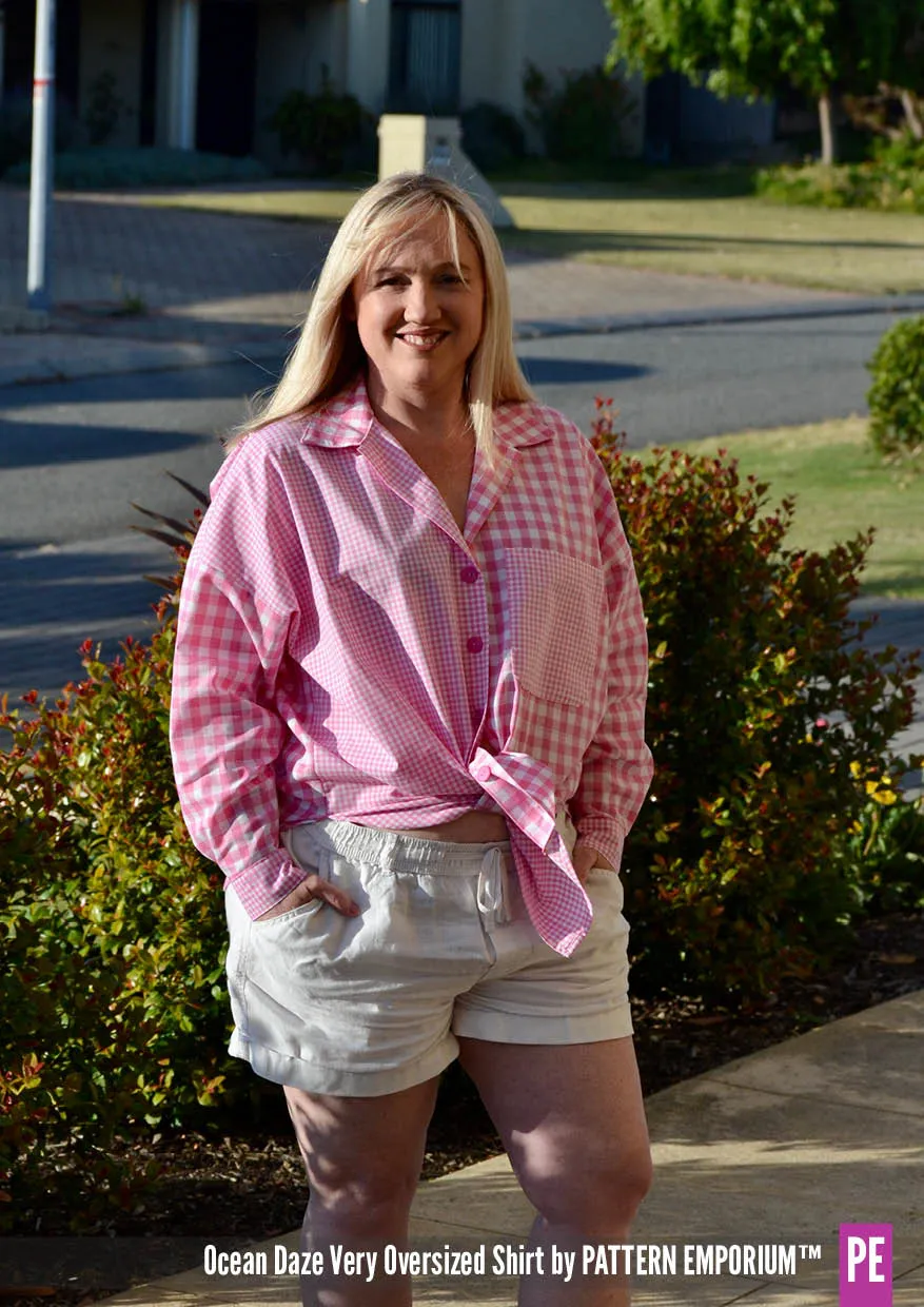 Ocean Daze | Very Oversized Shirt Sewing Pattern
