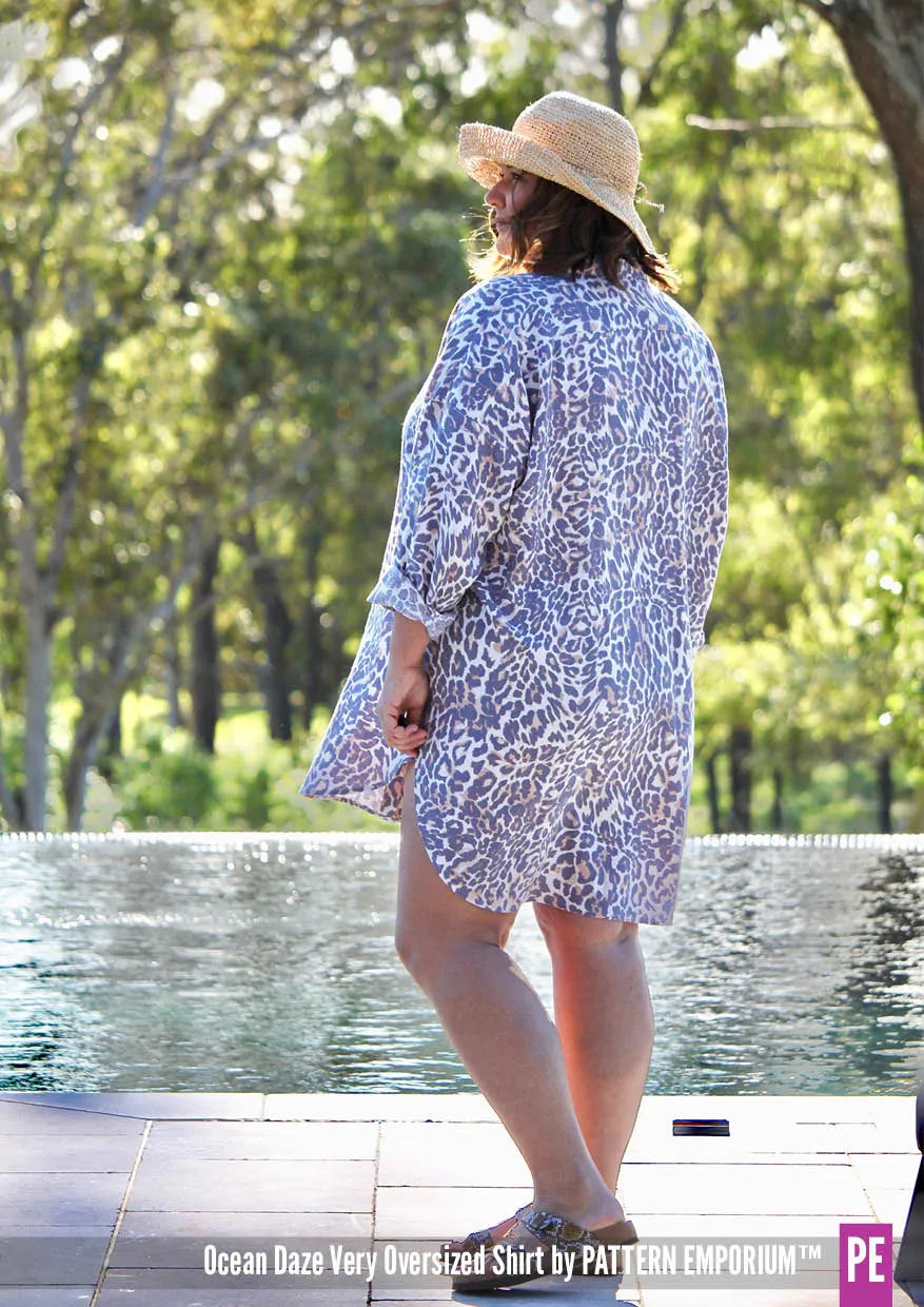 Ocean Daze | Very Oversized Shirt Sewing Pattern