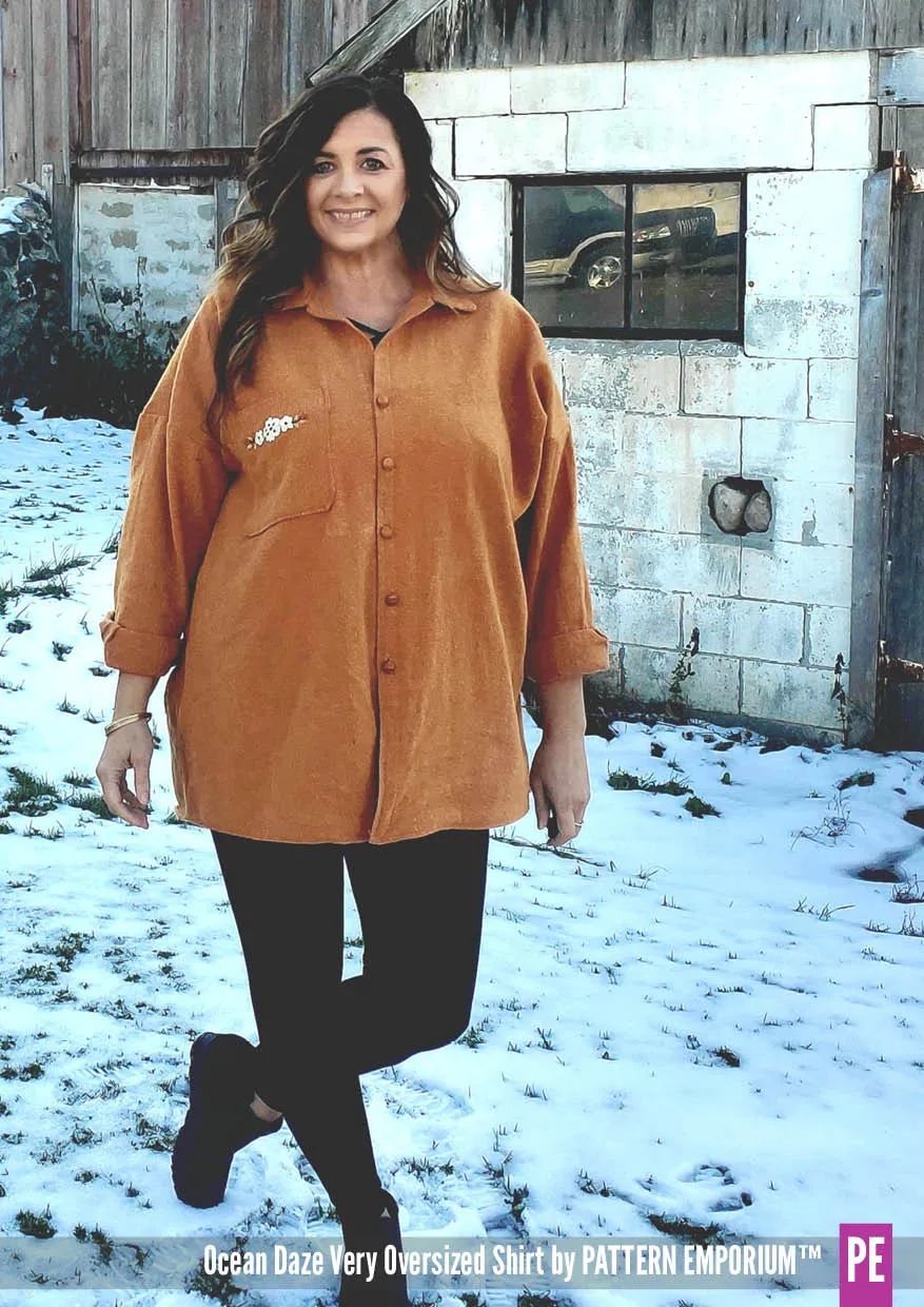 Ocean Daze | Very Oversized Shirt Sewing Pattern