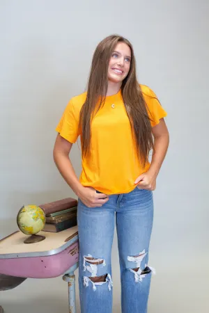 Orange Jules Crop Top TBT257