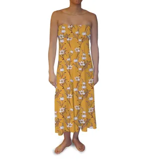 Orange Lanvender Maxi Skirt