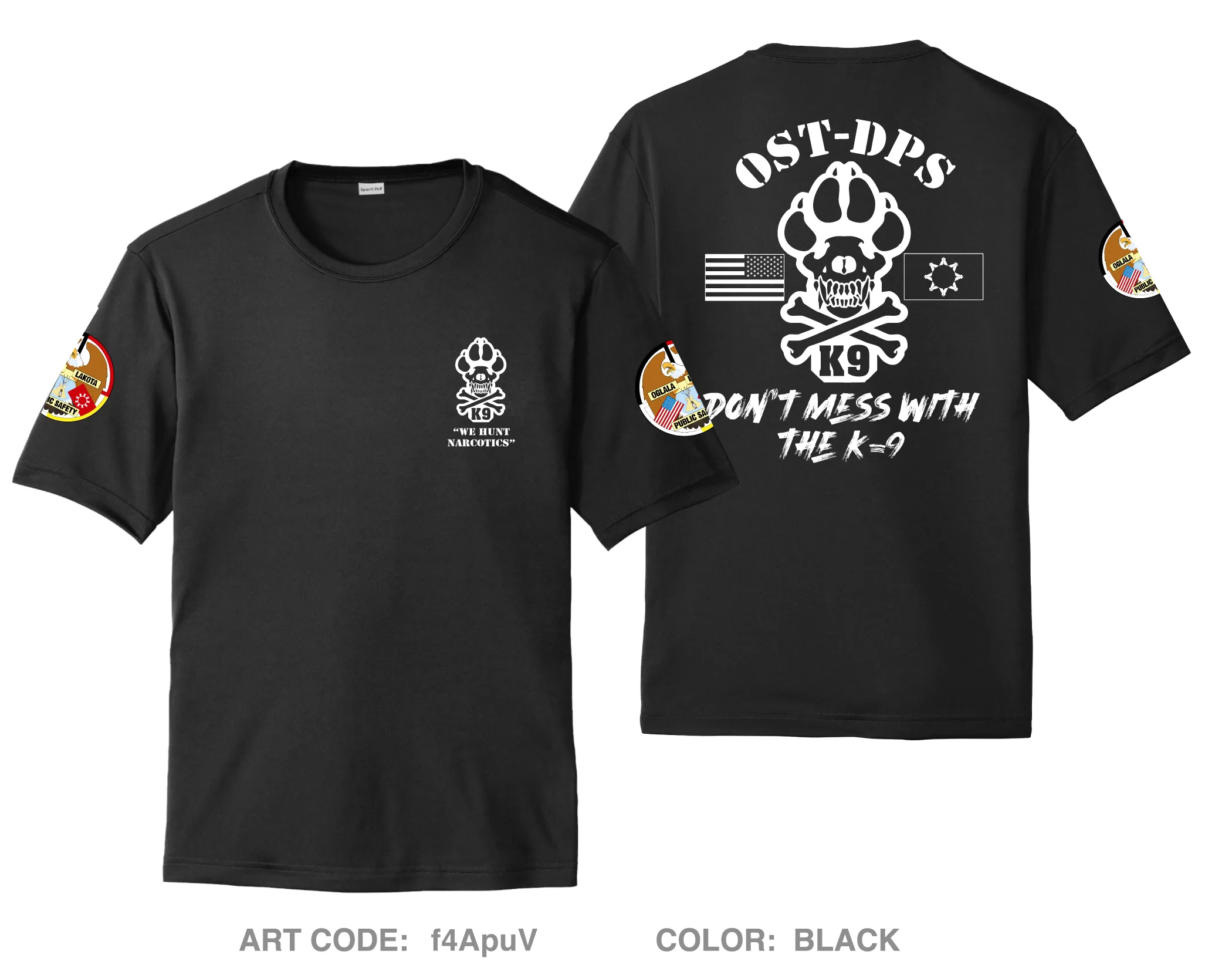 OST-DPS K-9 Unit Hi-Tech Performance Unisex SS Tee - f4ApuV