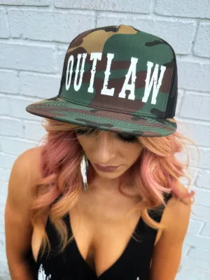 OUTLAW GREEN CAMO HAT