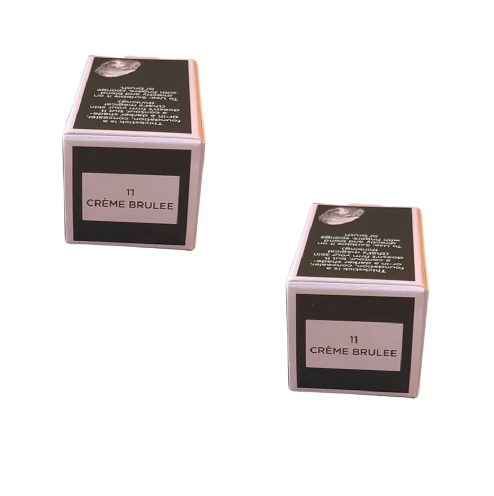 Pack of 2 flesh Firm Flesh Thickstick Foundation, Creme Brulee 11