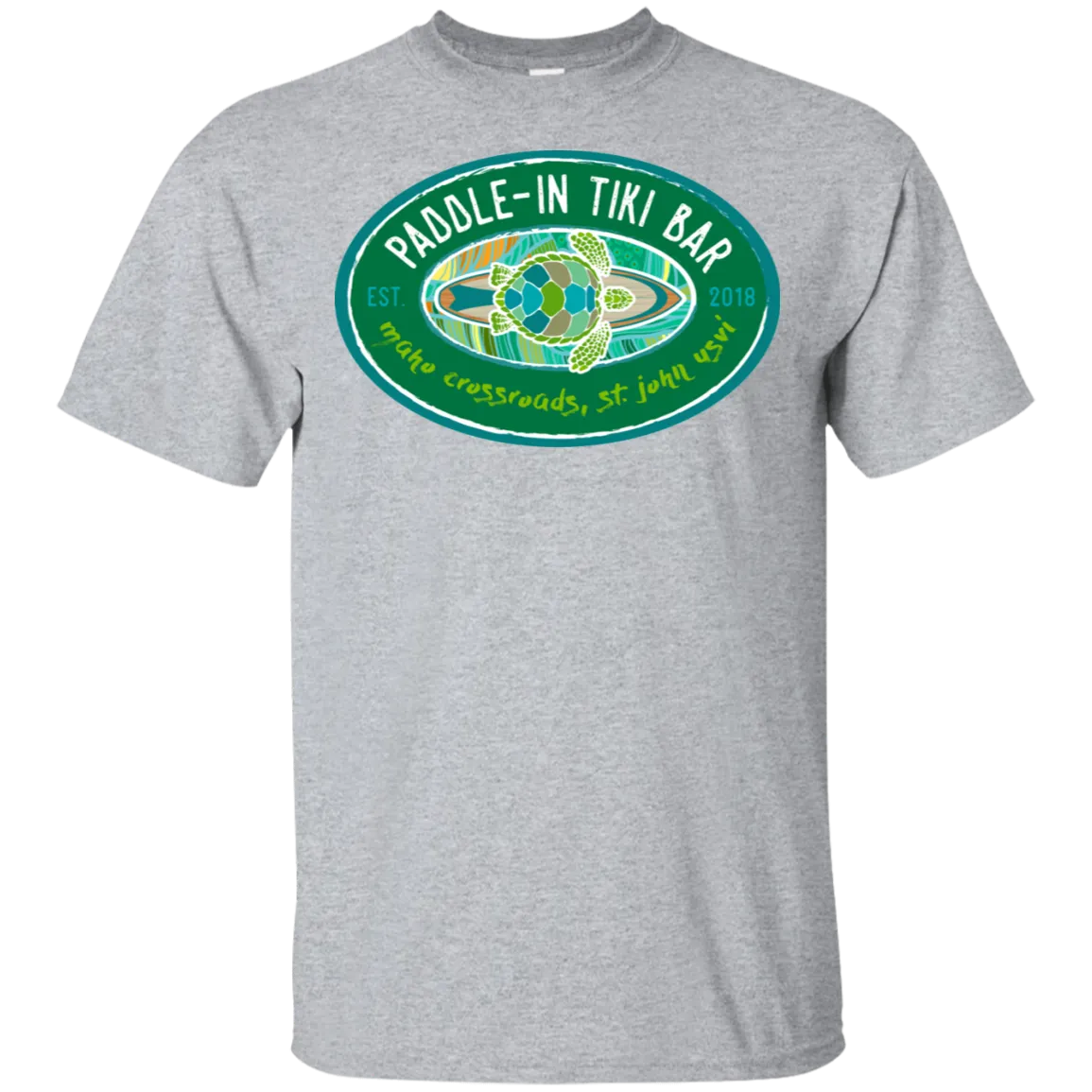 Paddle-In Tiki Bar Cotton T-Shirt