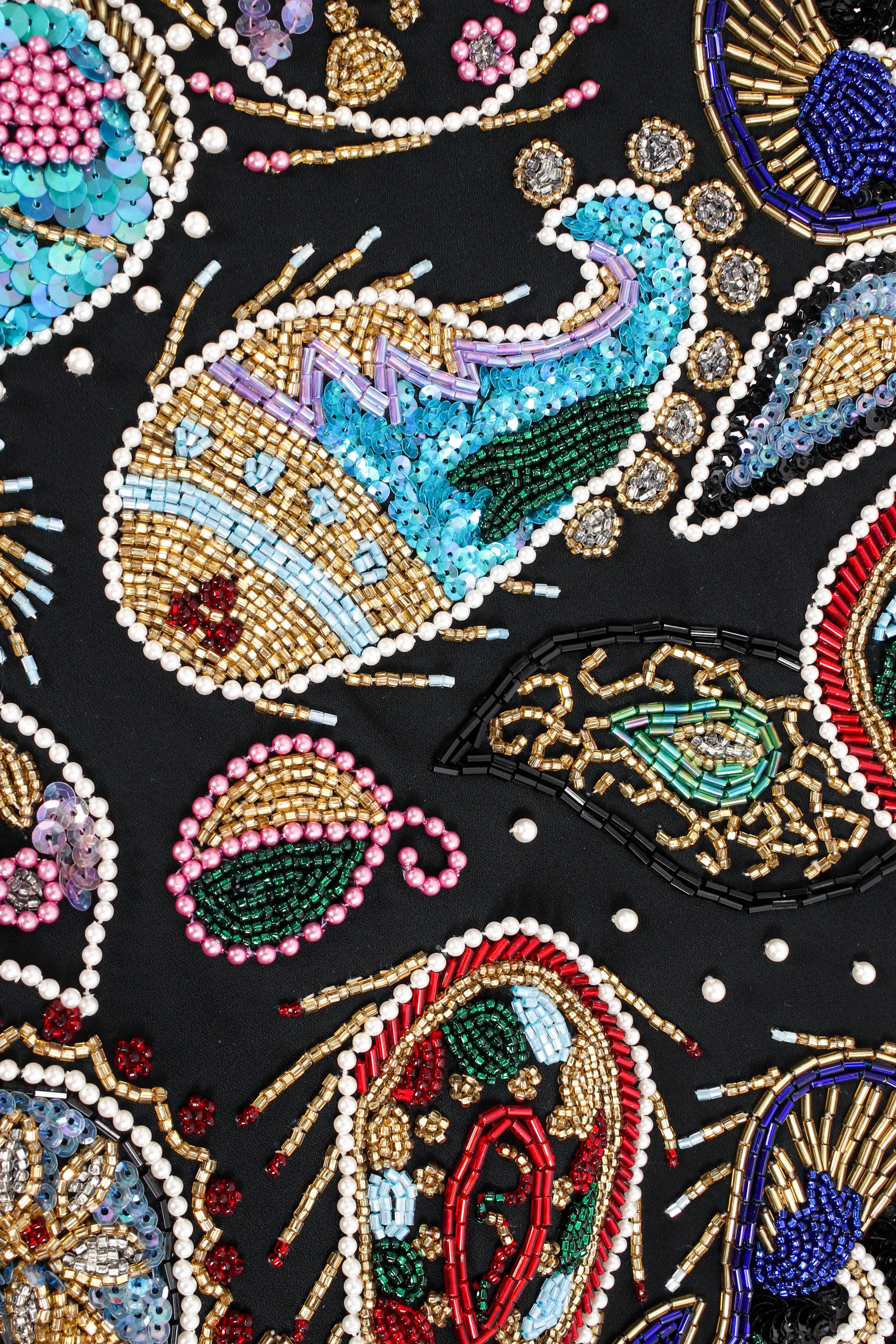 Paisley Embellished Boxy Jacket
