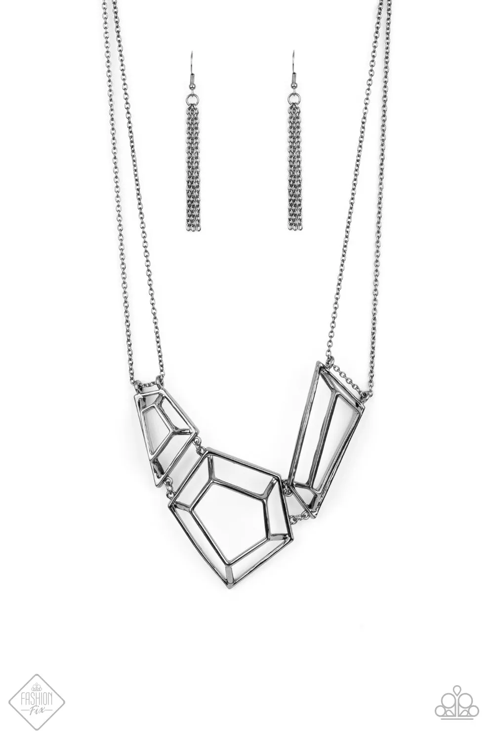 Paparazzi 3-D Drama Necklace Black