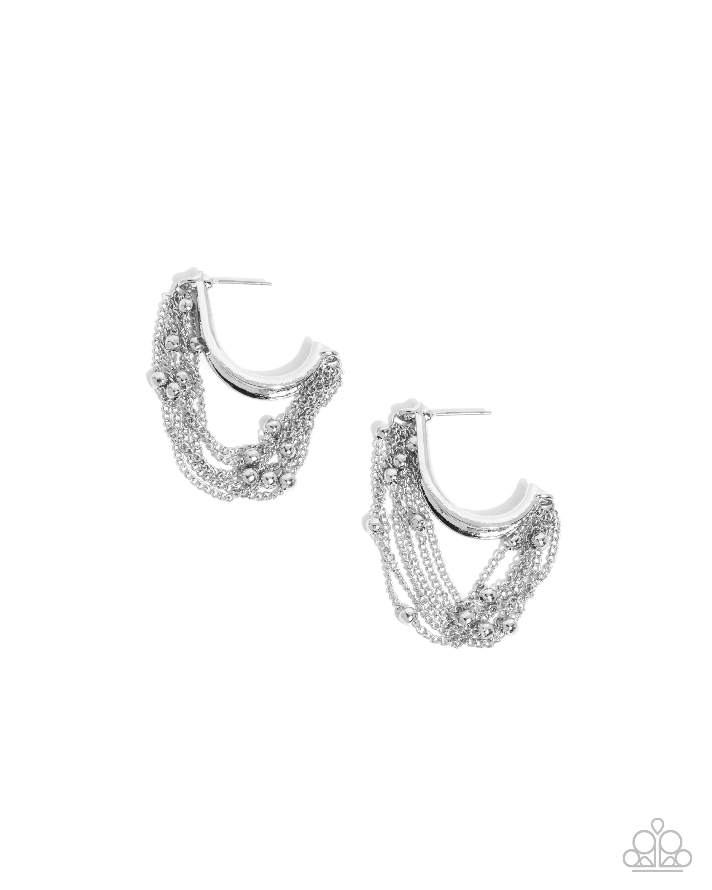 Paparazzi Immaculate Impression - Silver Earrings