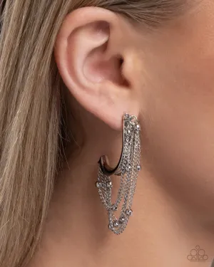 Paparazzi Immaculate Impression - Silver Earrings
