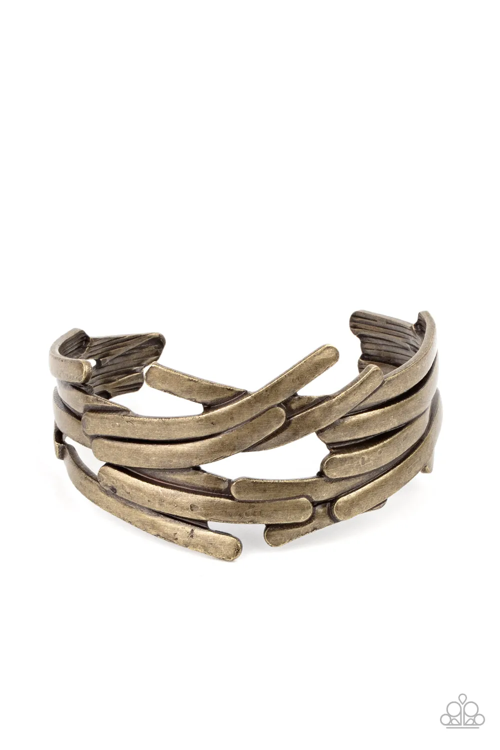 Paparazzi Stockpiled Style - Brass Cuff Bracelet