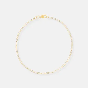 Paperclip Chain Bracelet - Dainty Weight