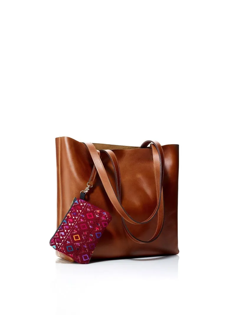 Paulina Classic Leather Tote