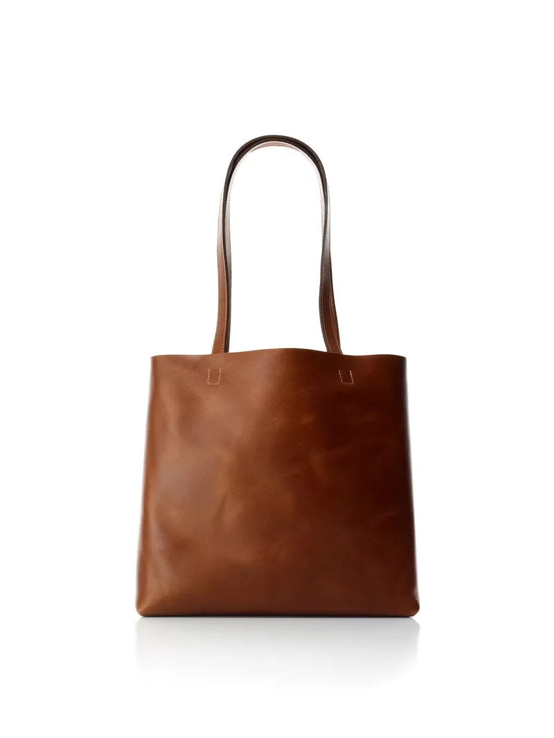 Paulina Classic Leather Tote