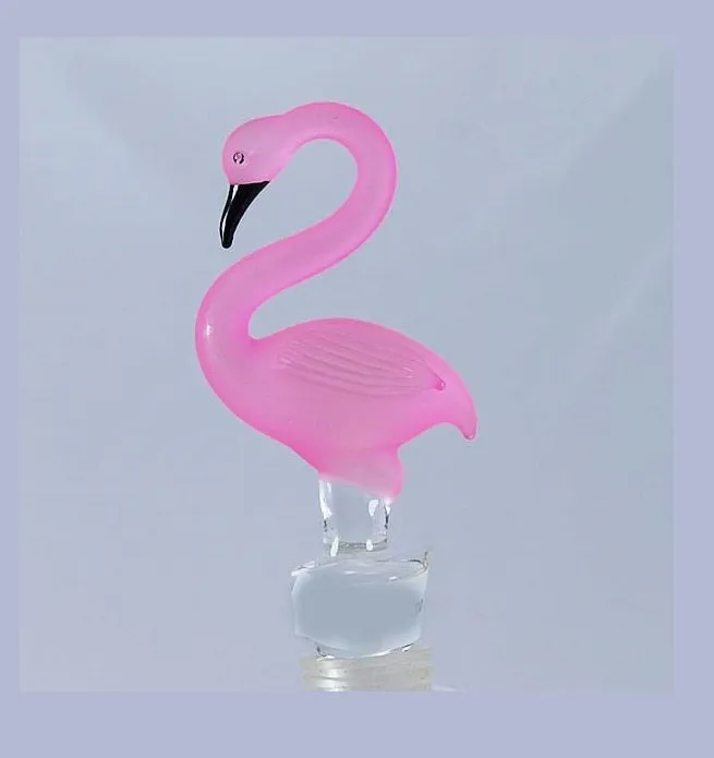 Pink Flamingo Hand Crafted Bottle Stopper