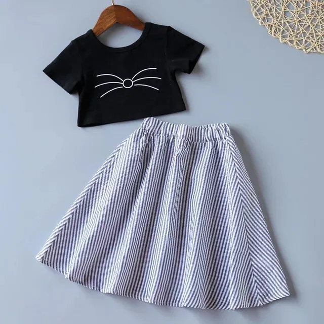 Pinstripe Maxi skirt