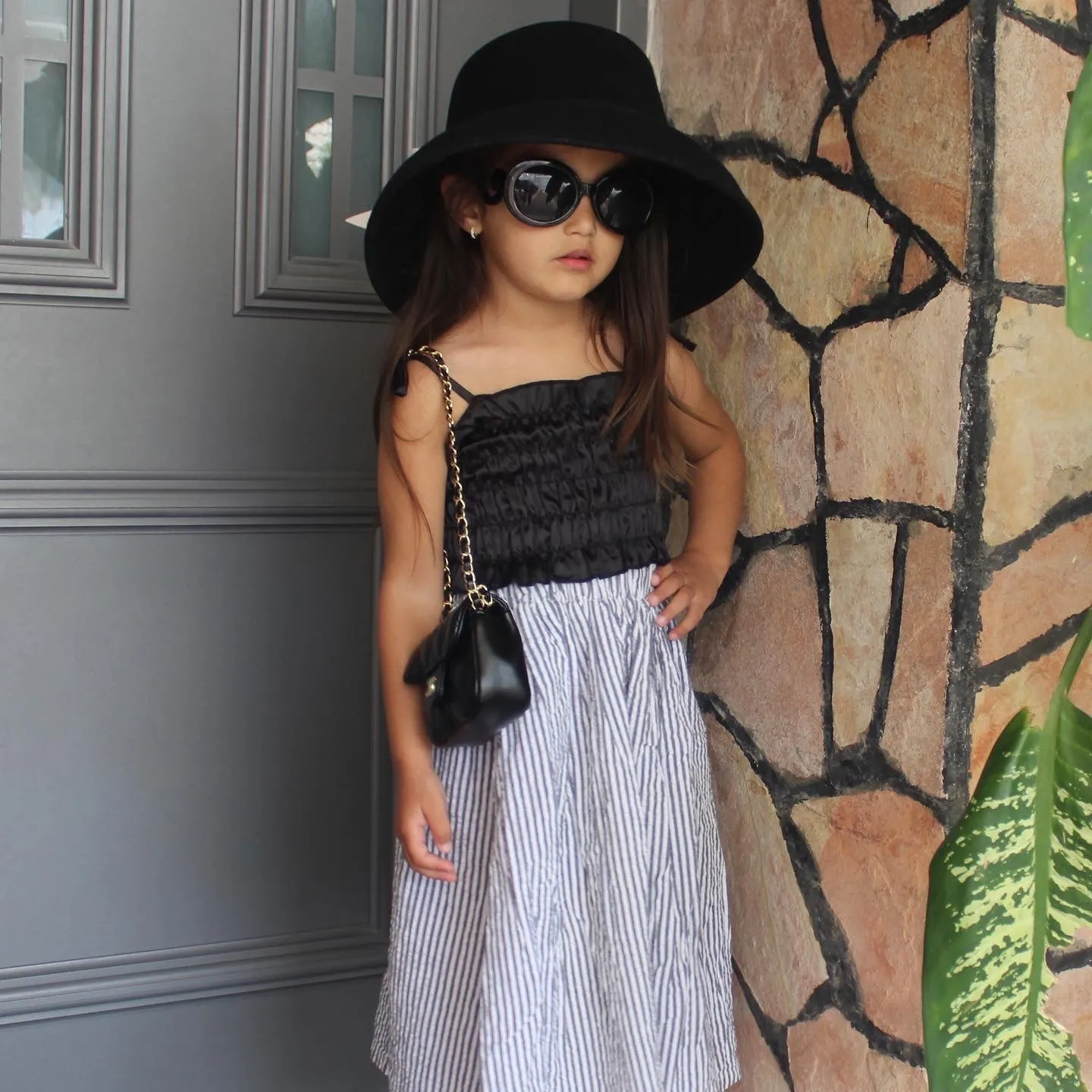 Pinstripe Maxi skirt