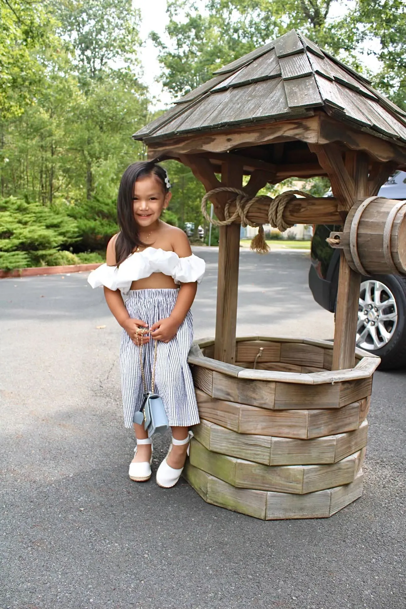 Pinstripe Maxi skirt