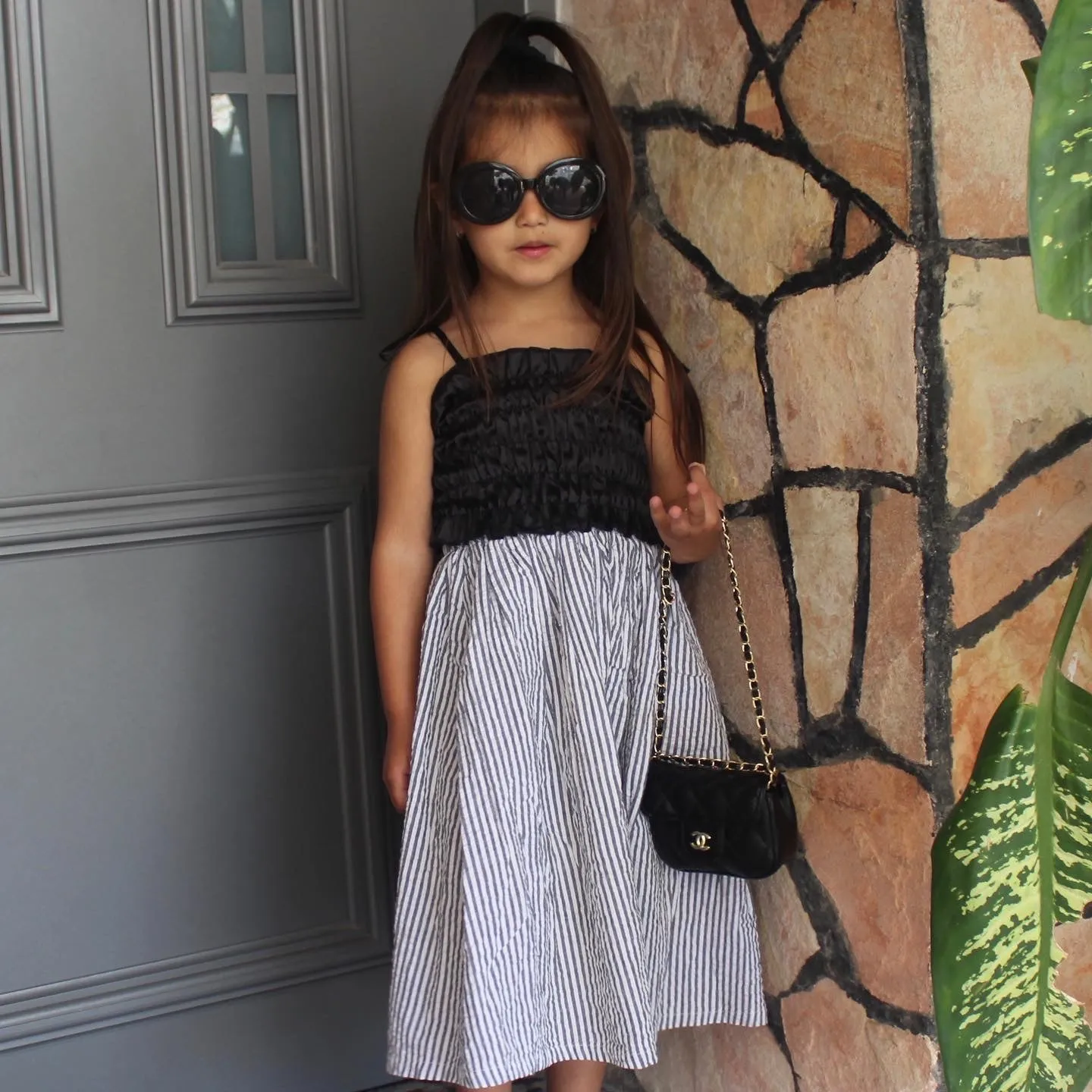 Pinstripe Maxi skirt