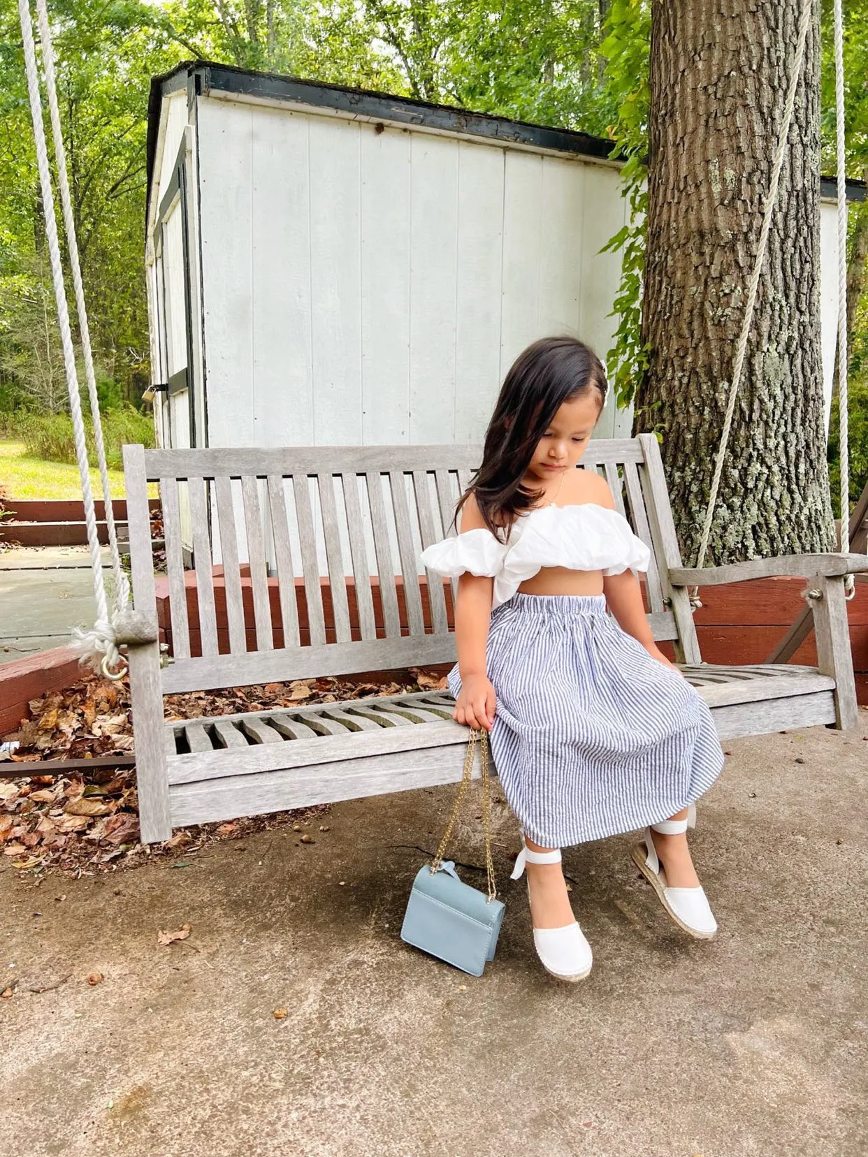 Pinstripe Maxi skirt