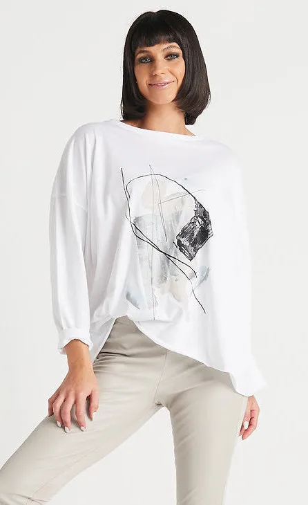 Planet Abstract Luxury Boxy Tee