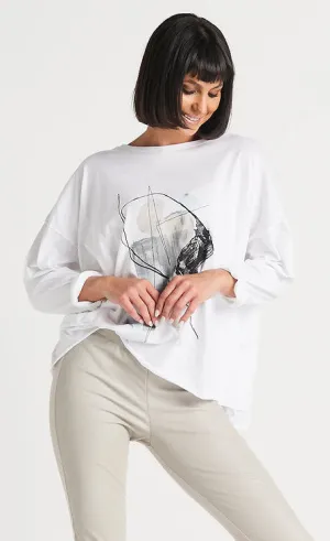 Planet Abstract Luxury Boxy Tee