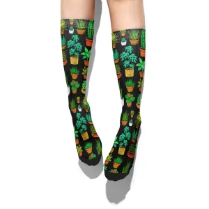 Plant Pattern Socks