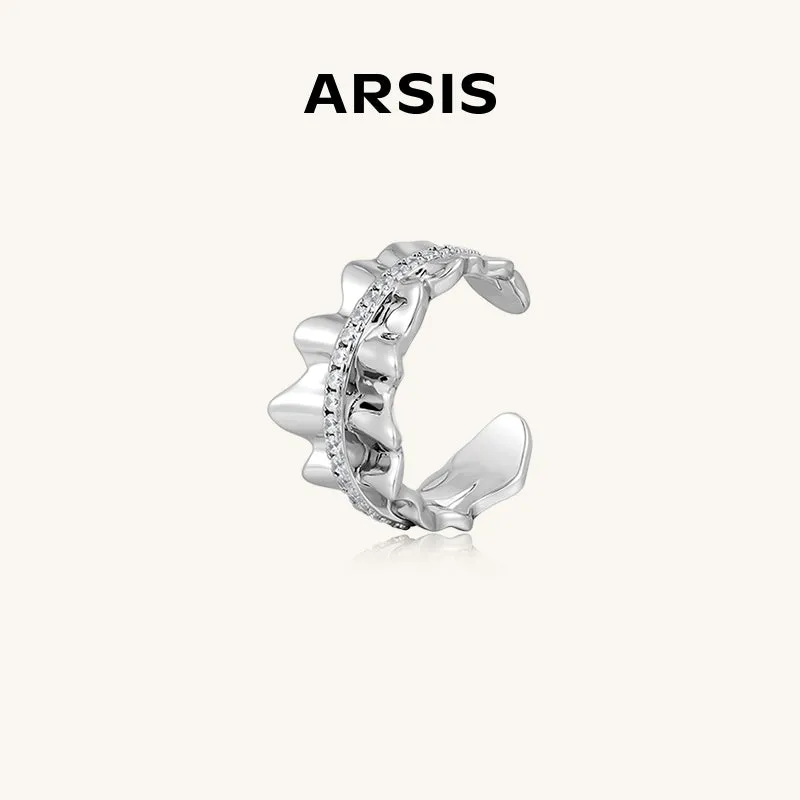 Pleated Open Ring