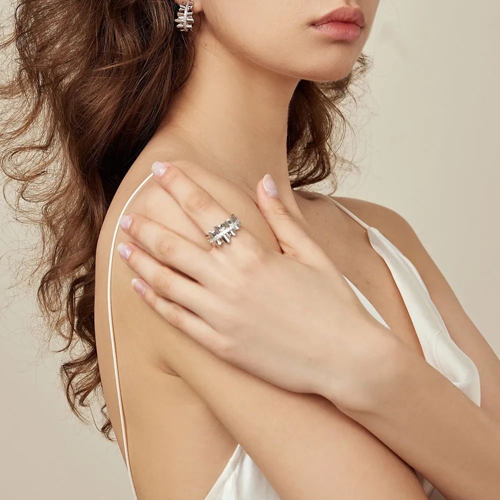 Pleated Open Ring