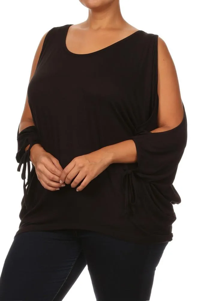 Plus Size Sexy Boxy Dolman Sleeves Top
