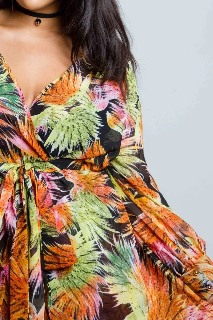 Plus Size Tropical Maxi Dress [SALE]
