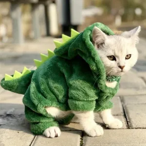 Plush Dinosaur and Bumble Bee Cat Costume
