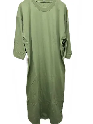 Point 3/4 Sleeve Maxi Dress in Sage