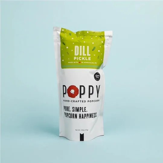 Poppy Dill Pickle Popcorn