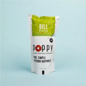 Poppy Dill Pickle Popcorn