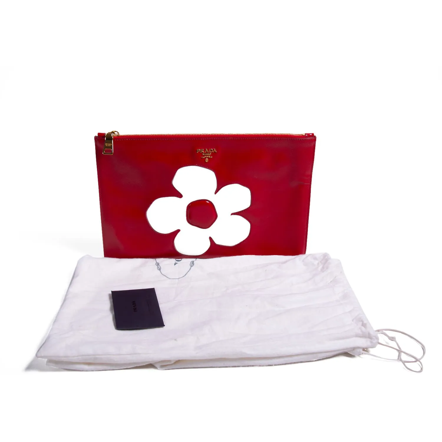 Prada Flower Clutch Bag