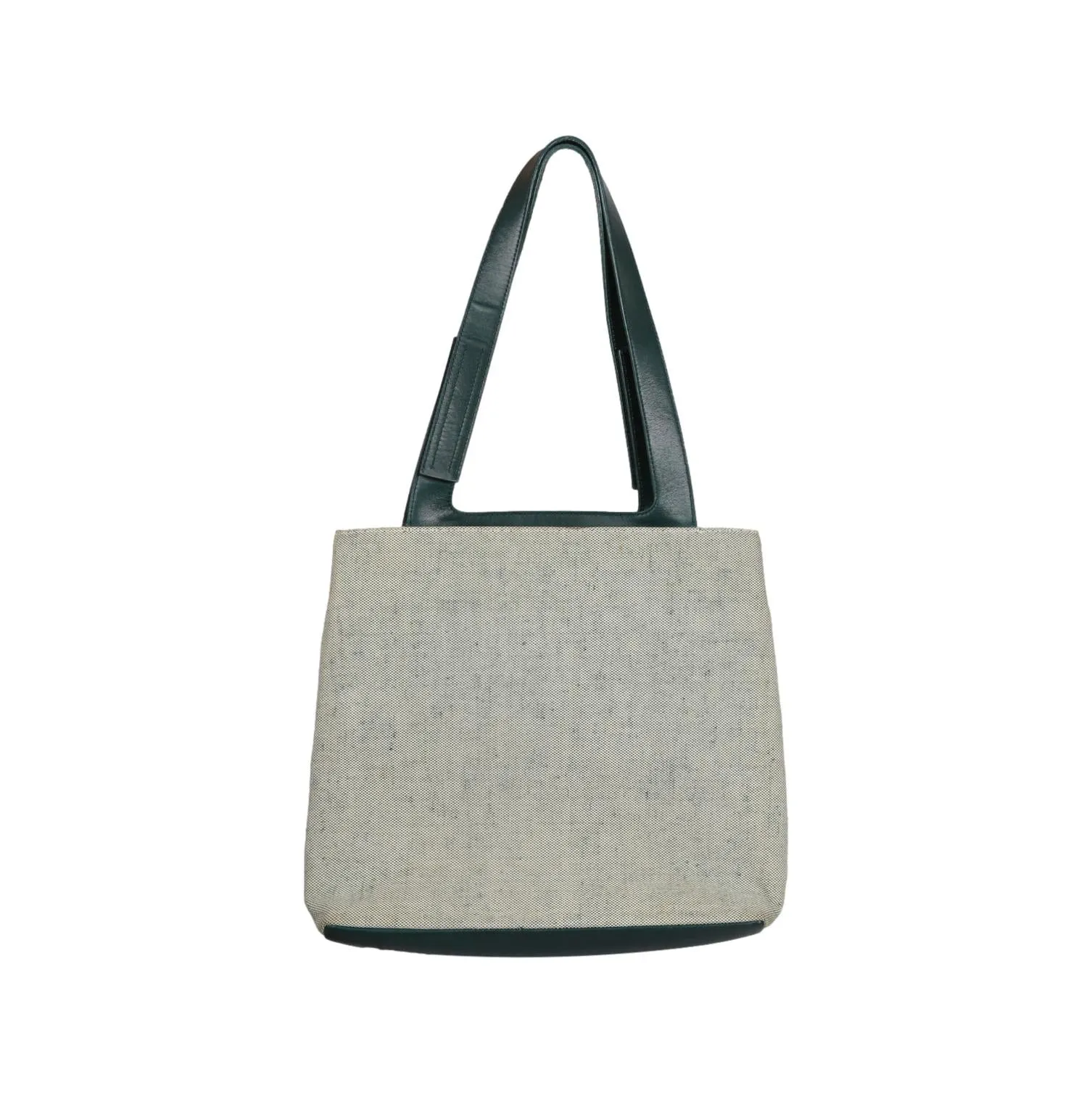 Prada Green Canvas Logo Tote