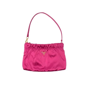 Prada Hot Pink Satin Mini Shoulder Bag
