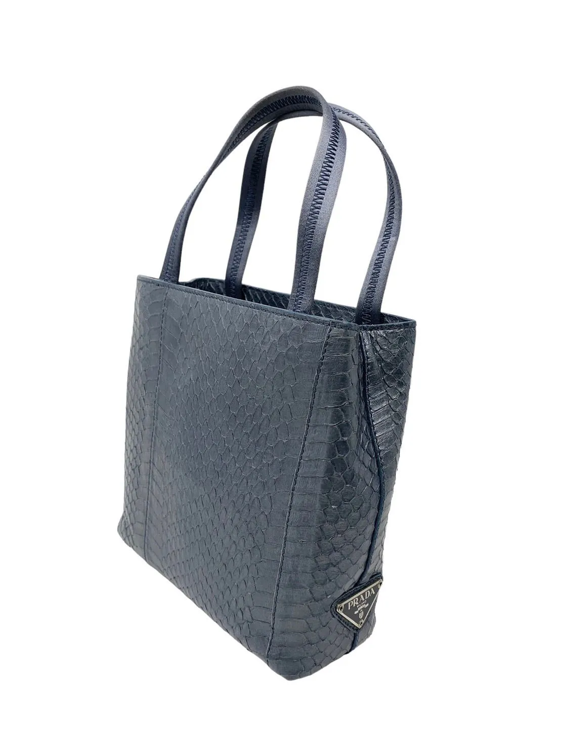 Prada Navy Snakeskin Mini Bag