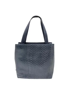 Prada Navy Snakeskin Mini Bag