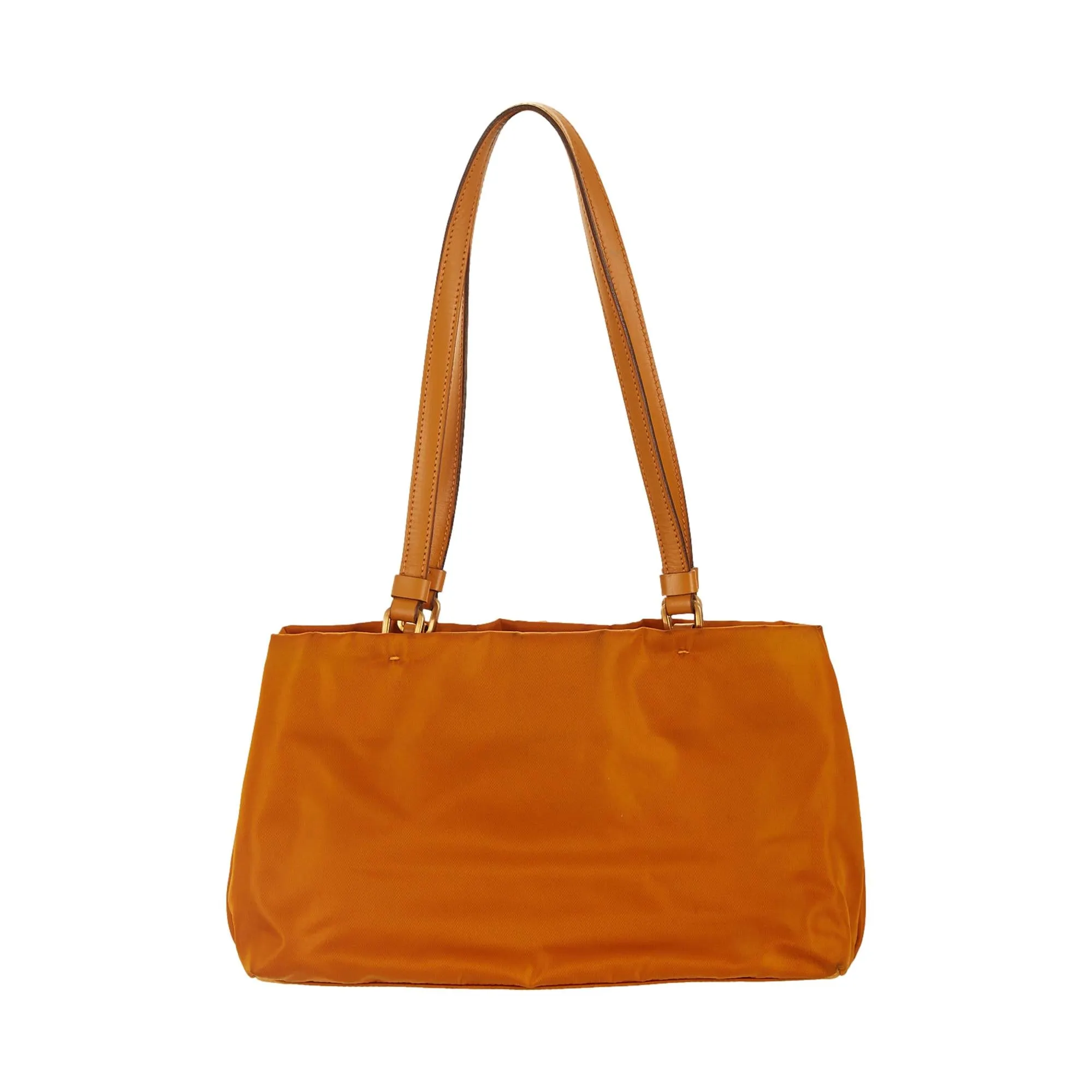 Prada Orange Nylon Mini Shoulder Bag