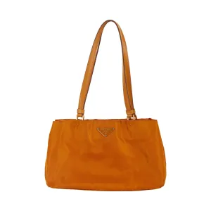 Prada Orange Nylon Mini Shoulder Bag