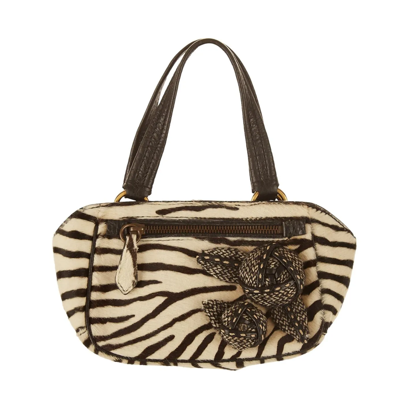 Prada Zebra Print Mini Top Handle Bag