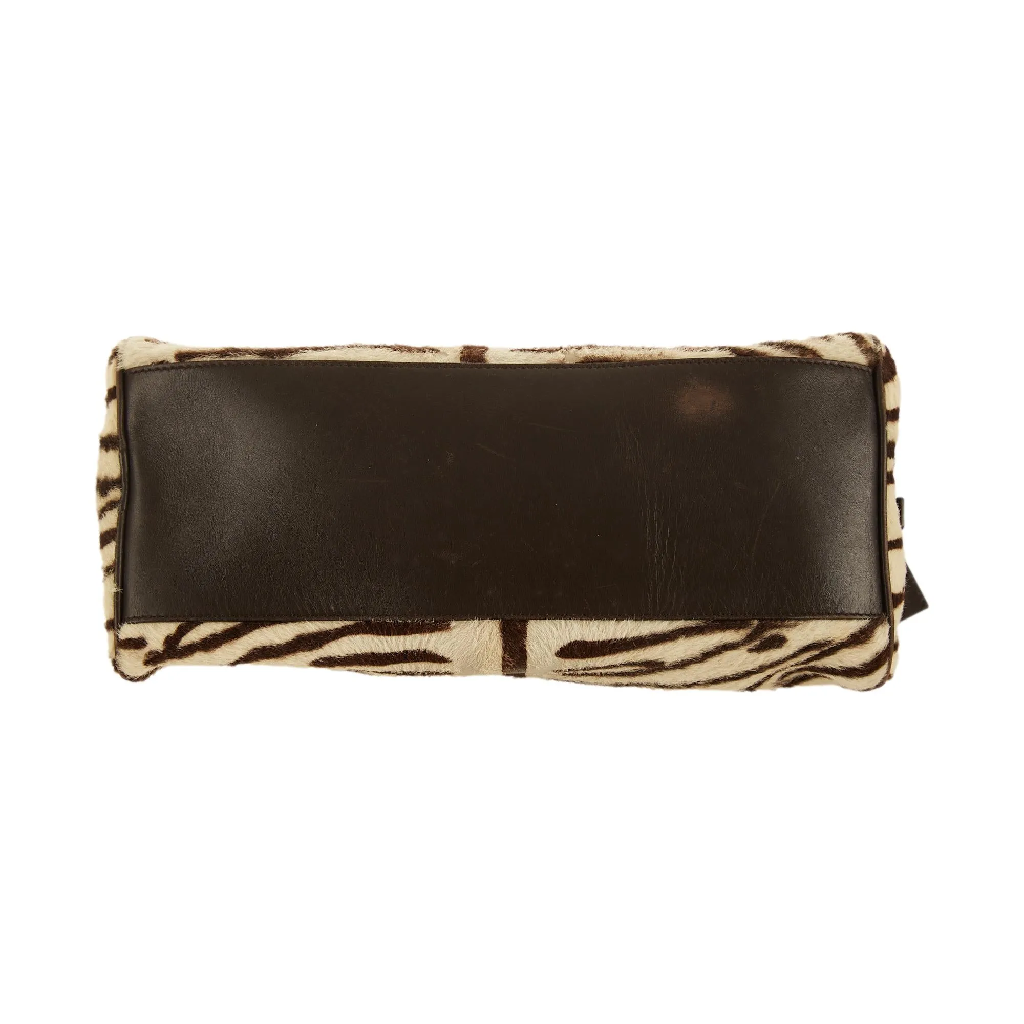 Prada Zebra Print Top Handle Bag