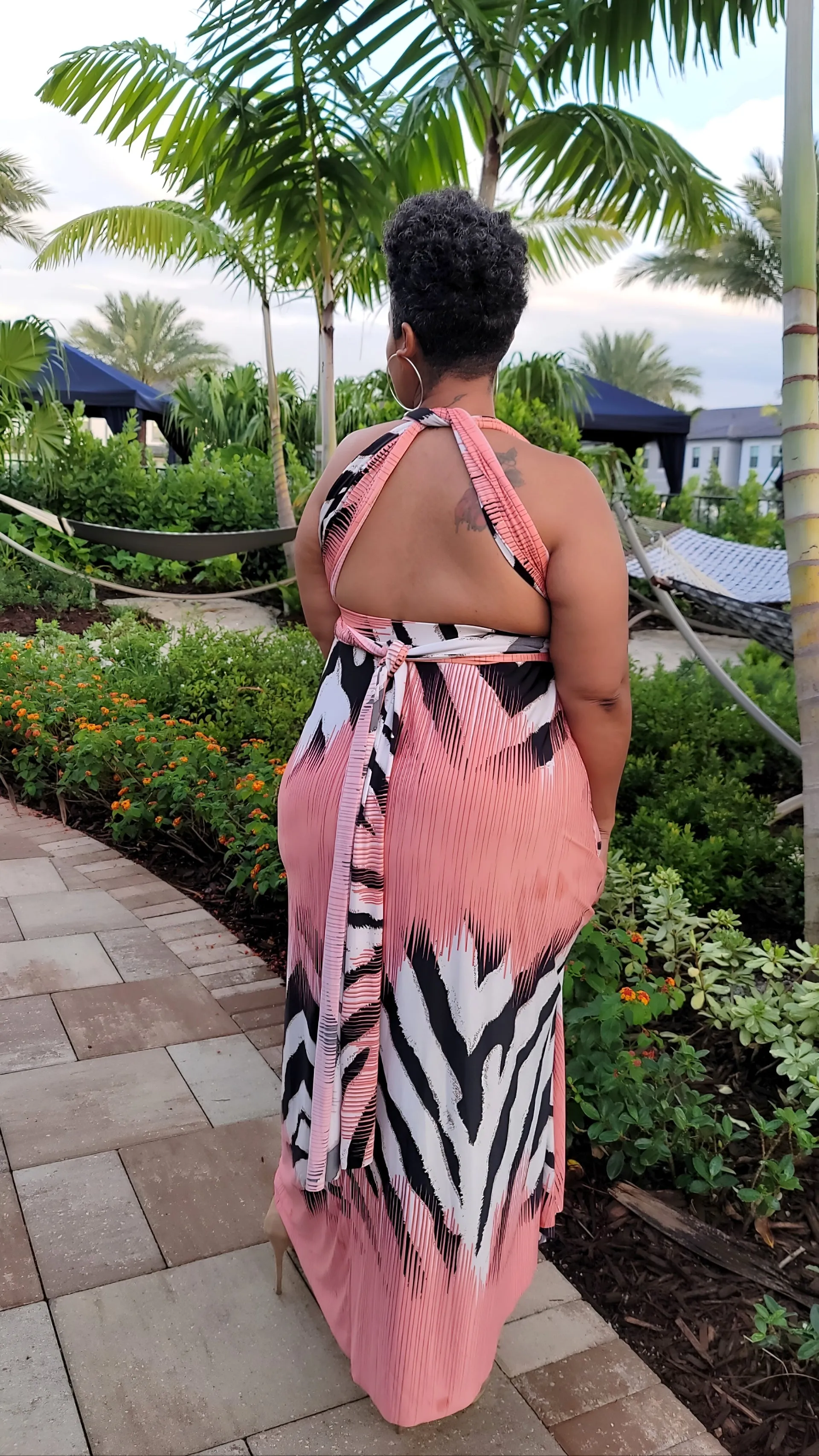 Pretty in Coral Tribal Maxi Plus Size