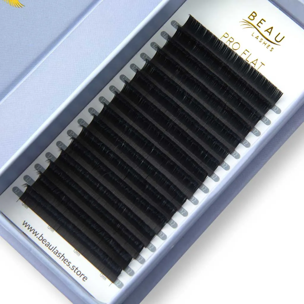 Pro Flat Eyelash Extensions - B Curl