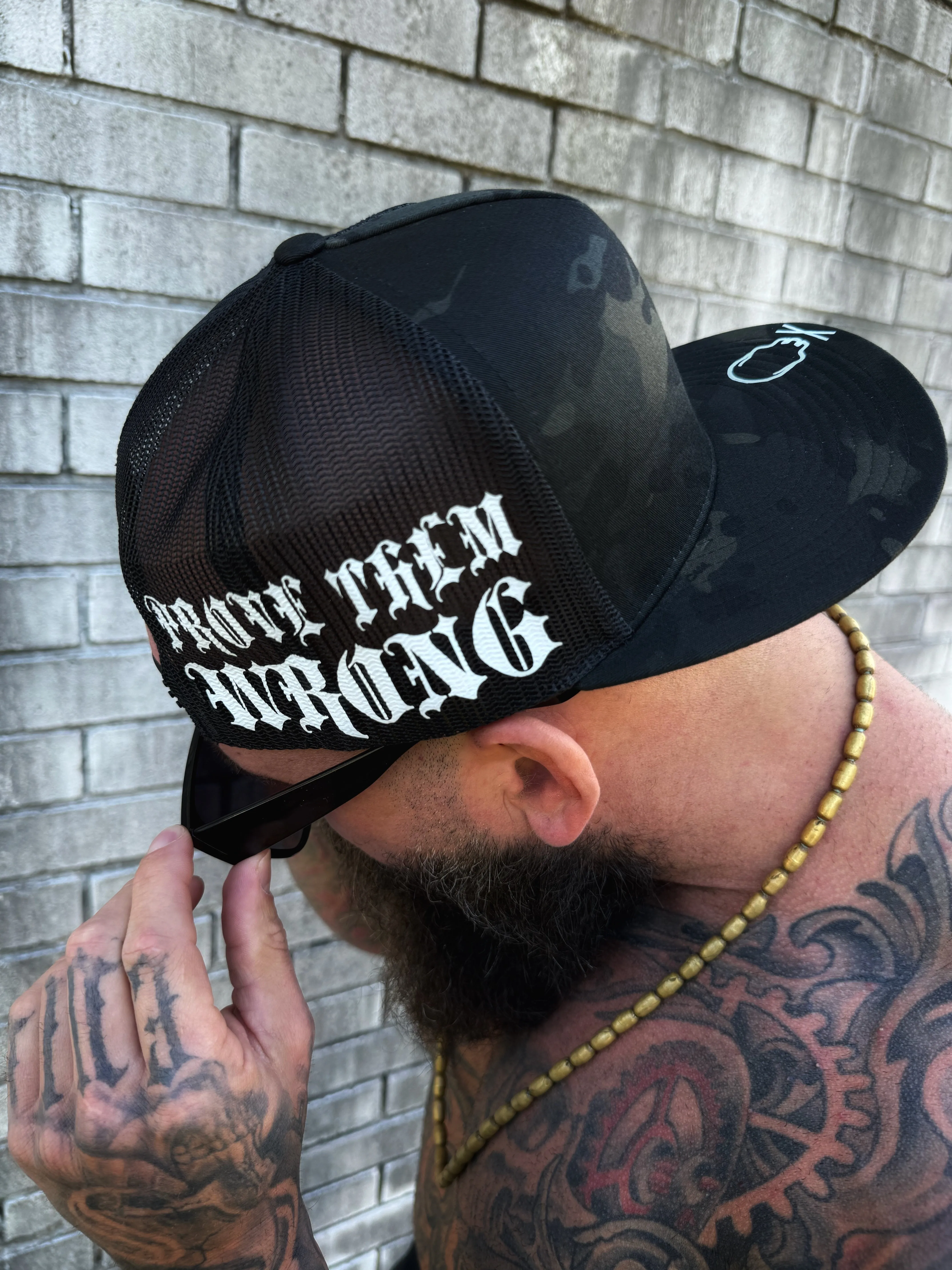 PROVE BLACK CAMO SIDE STYLE BLACK HAT
