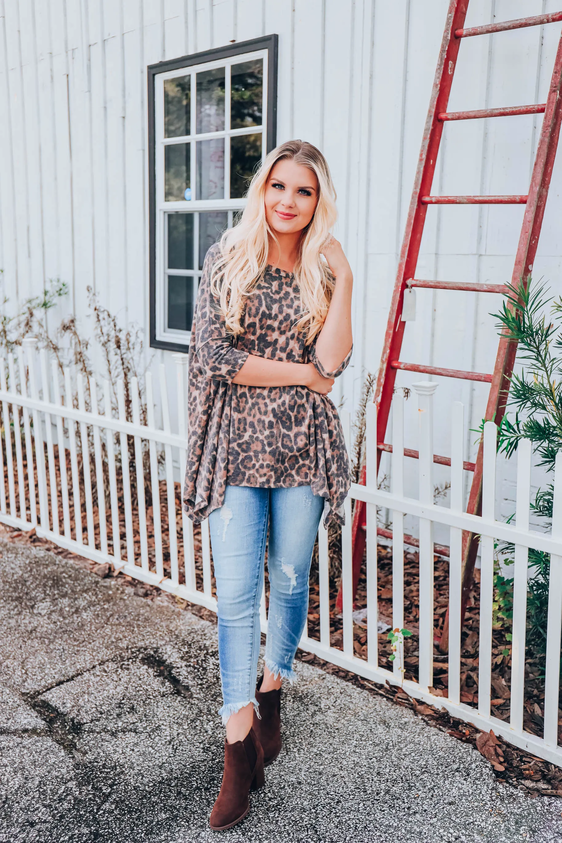 Quinn Asymmetrical Poncho - Brown S/M-2X/3X